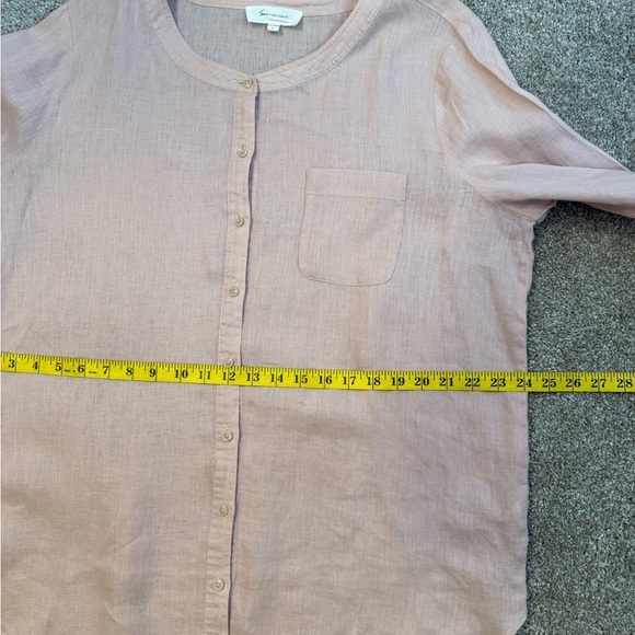 TWO By Vince Camuto Blush Button-Down Shirt Women’s Size LARGE - Picture 5 of 11